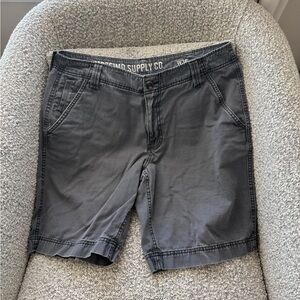 Mossimo Supply Co. Men’s Shorts – Size 36 – Charcoal Gray – Great Condition